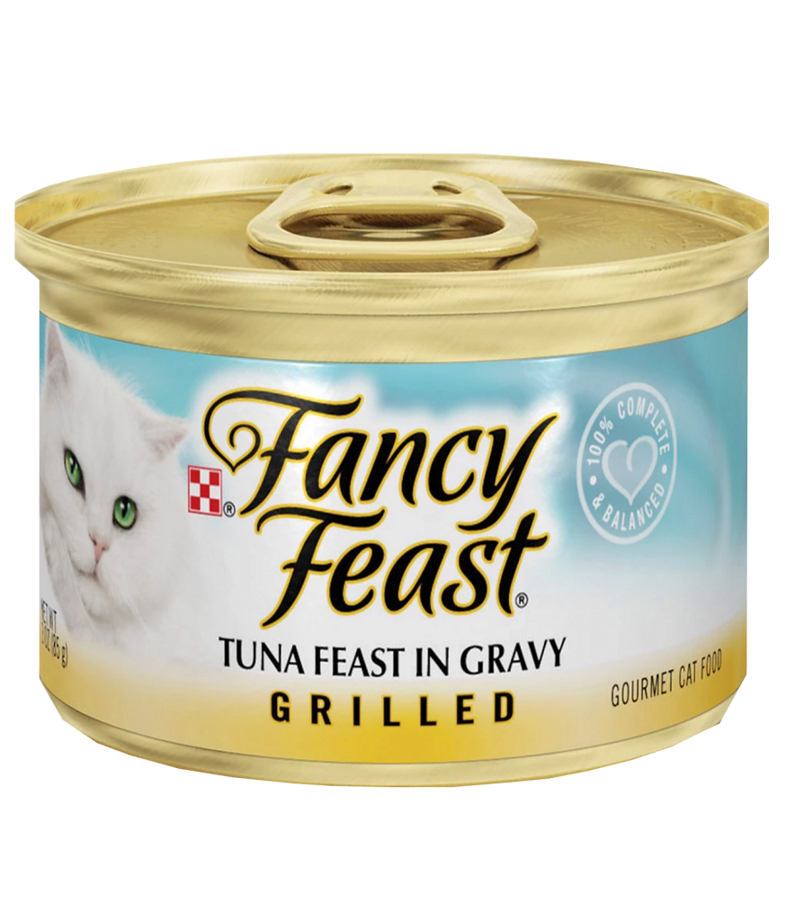 Fancy feast פנסי פיסט שימורים לחתול מעדן גריל טונה 85 גרם פט